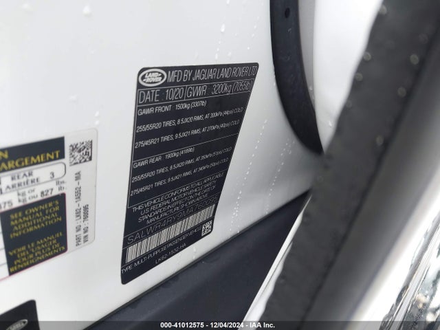 SALWR4RY9MA760095 Land Rover Range Rover Sport Hse Silver Edition