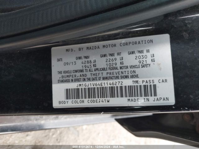 JM1GJ1V64E1146272 Mazda Mazda6 I Touring