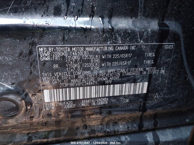 Toyota Rav4 Xle 2023 2T3P1RFV9PC348471 Image 9