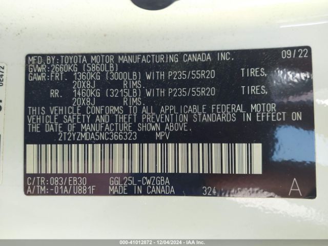 2T2YZMDA5NC366323 Lexus Rx 350 F Sport Handling
