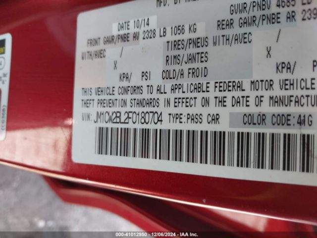 JM1CW2BL2F0180704 Mazda Mazda5 Sport