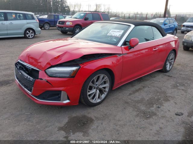 WAU2AGF52NN007511 Audi A5 Cabriolet Premium 45 Tfsi Quattro S Tronic