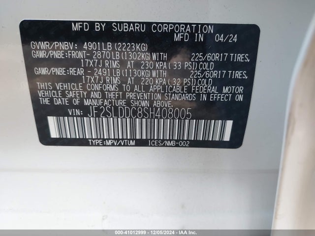 Subaru Forester Premium 2025 JF2SLDDC8SH408005 Image 9