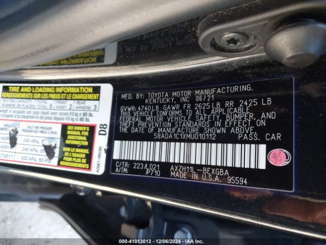 58ADA1C1XMU010112 Lexus ES 300H