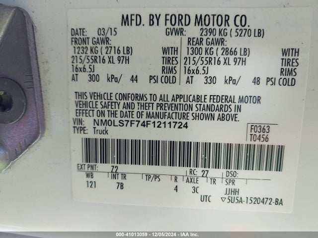 Ford Transit Connect Xlt 2015 NM0LS7F74F1211724 Image 9