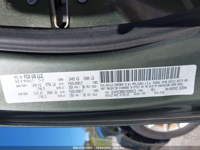 Dodge Journey Sxt 2017 3C4PDCBB6HT695912 Image 9