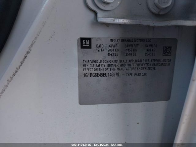 1G1RG6E45EU146579 Chevrolet Volt