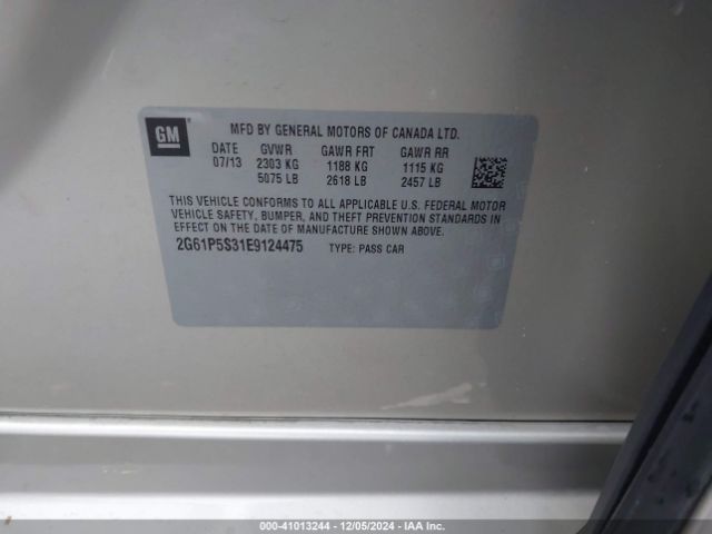 2G61P5S31E9124475 Cadillac Xts Premium