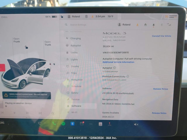 2022 TESLA MODEL 3 5YJ3E1EB3NF136615 Photo 6