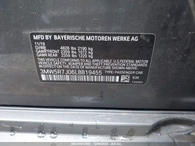 3MW5R7J06L8B19455 BMW 330i Xdrive