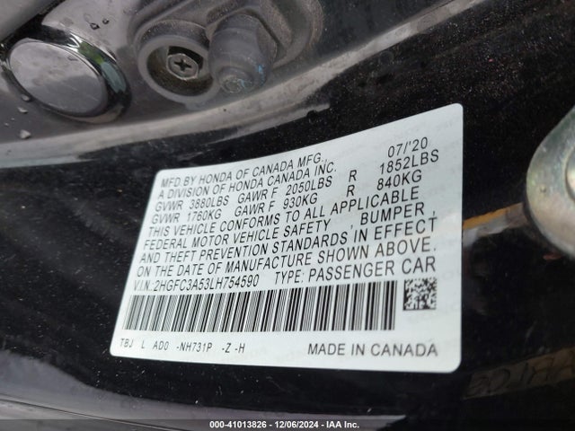 Honda CIVIC SI COUPE 2020 2HGFC3A53LH754590 Image 9