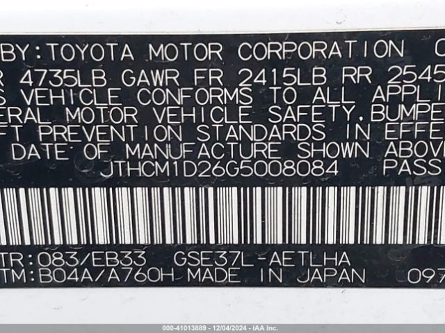 JTHCM1D26G5008084 Lexus IS 300