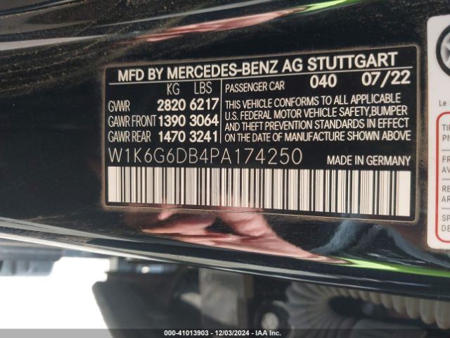 W1K6G6DB4PA174250 Mercedes-Benz S 500 4matic