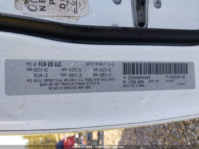 2C3CDXHG6HH530822 Dodge Charger Sxt Rwd