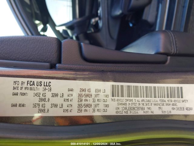 1C4RJEBG9KC597064 Jeep Grand Cherokee Limited 4x2