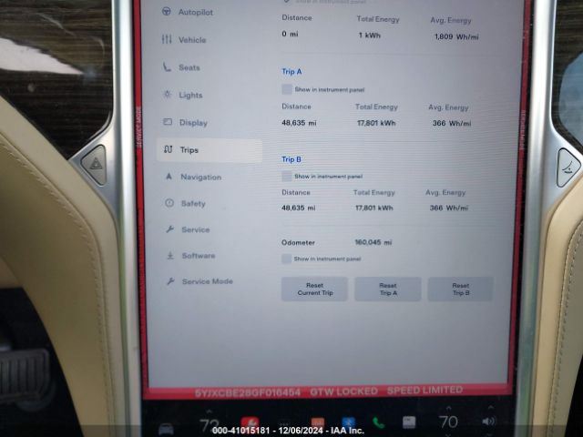 5YJXCBE28GF016454 Tesla Model X 60d/70d/75d/90d/p100d