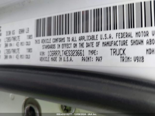 1C6RR7LT4ES323661 RAM 1500 Slt