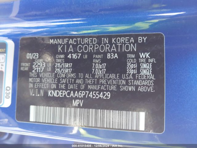 KNDEPCAA6P7455429 KIA Seltos Lx