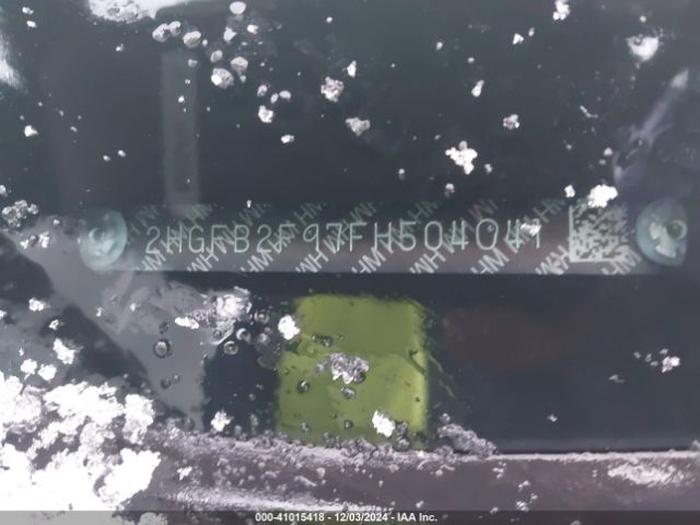 2HGFB2F97FH504041 Honda Civic Ex-l