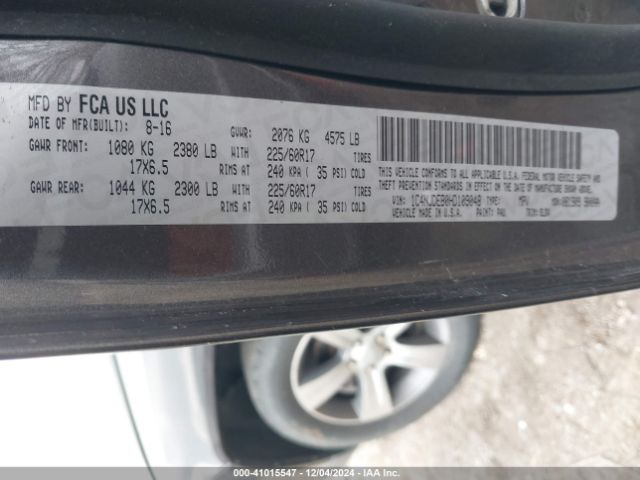 1C4NJDEB0HD109048 Jeep Compass High Altitude 4x4
