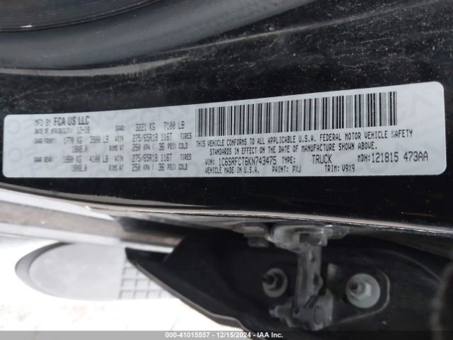 2019 RAM 1500 1C6SRFCT6KN743475 Photo 8