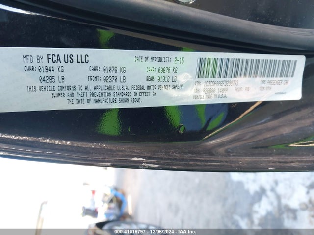 Dodge DART SE 2015 1C3CDFAA2FD298763 Image 9