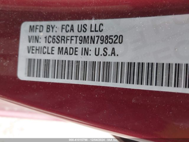 1C6SRFFT9MN798520 RAM 1500 Big Horn  4x4 5'7 Box