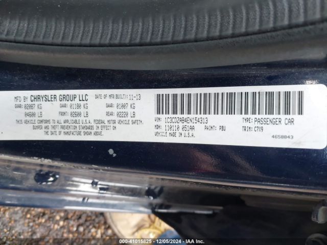 1C3CDZAB4EN154313 Dodge AVENGER SE