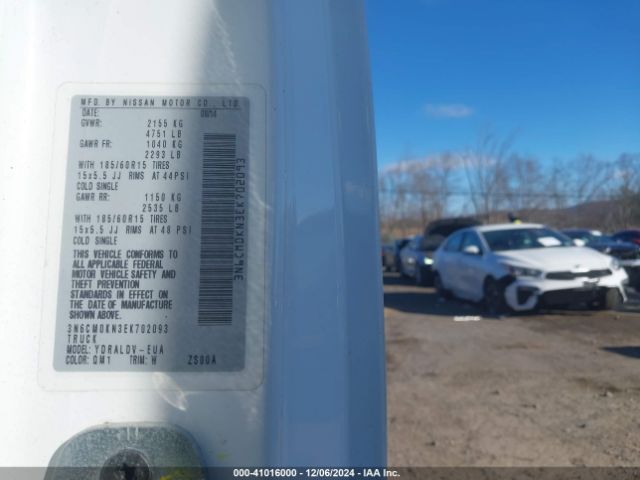 3N6CM0KN3EK702093 Nissan Nv200 S