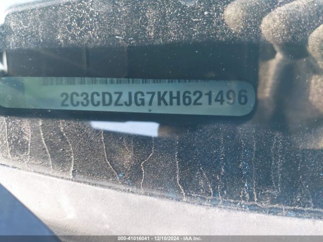 2C3CDZJG7KH621496 Dodge Challenger Gt
