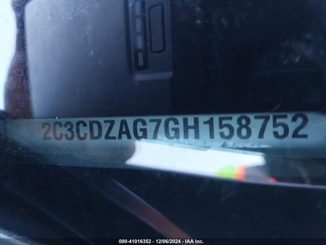 Dodge Challenger Sxt 2016 2C3CDZAG7GH158752 Image 9
