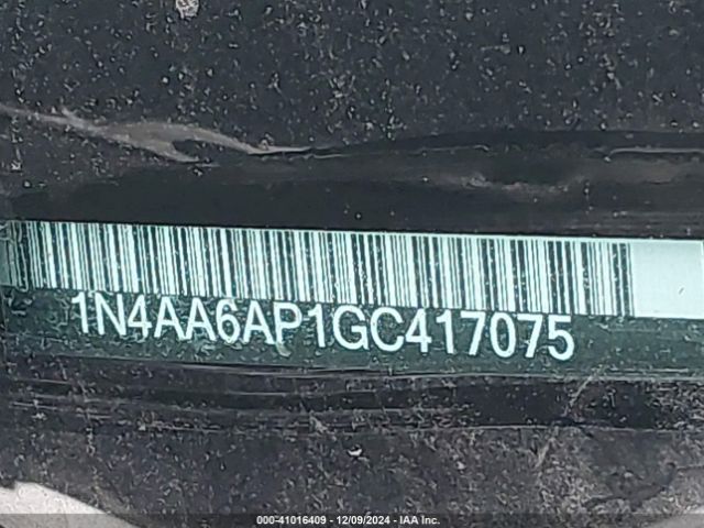 1N4AA6AP1GC417075 Nissan Maxima 3.5 Sr