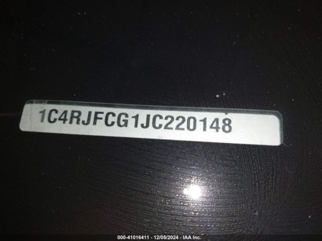 1C4RJFCG1JC220148 Jeep Grand Cherokee Overland 4x4