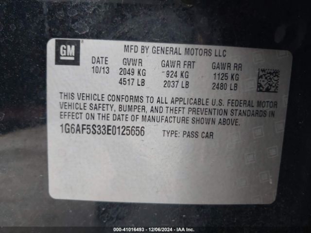 1G6AF5S33E0125656 Cadillac Ats Premium