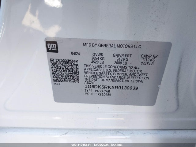 2024 CADILLAC CT4 1G6DK5RKXR0130039 Photo 8