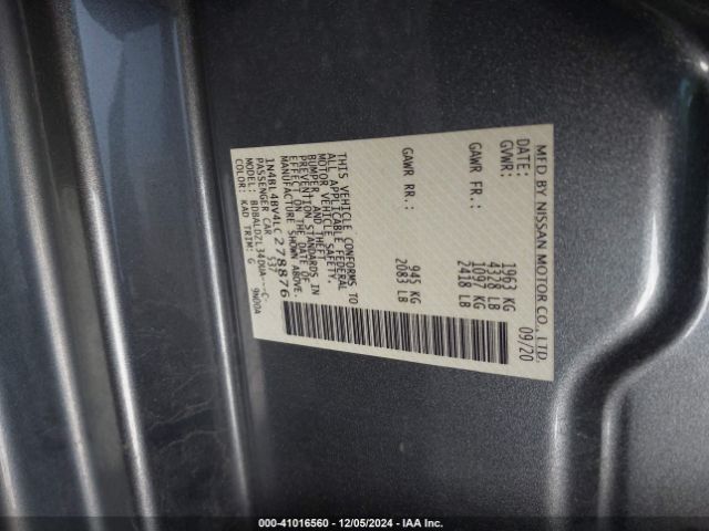 1N4BL4BV4LC278876 Nissan Altima S Fwd