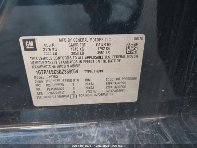 1GTR1LEC8GZ339054 GMC SIERRA 1500
