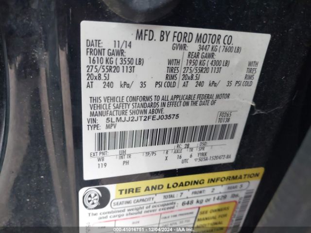 5LMJJ2JT2FEJ03575 Lincoln Navigator