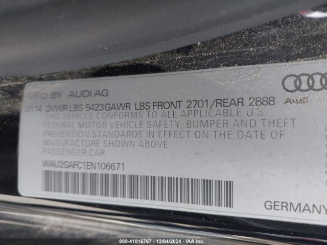 WAU2GAFC1EN106671 Audi A7 3.0t Premium Plus