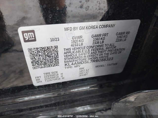 KL4AMDSL7RB088323 Buick Encore Gx Sport Touring Fwd