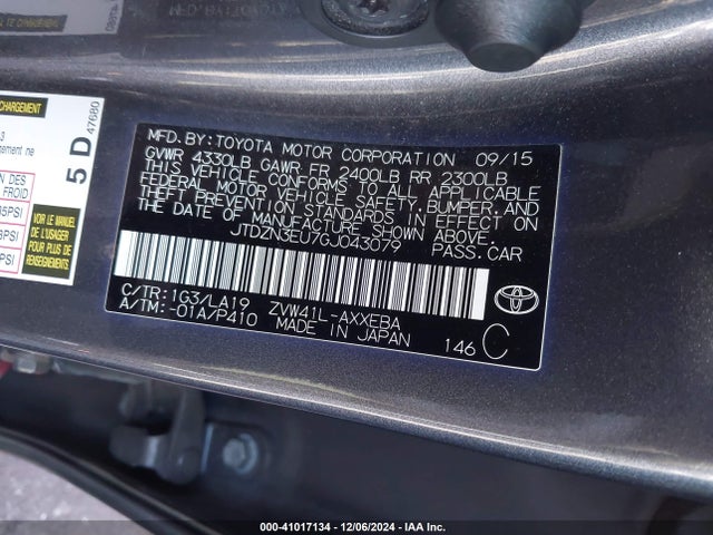 Toyota Prius V Four 2016 JTDZN3EU7GJ043079 Image 9
