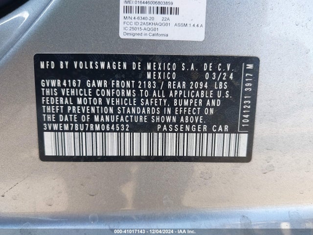 3VWEM7BU7RM064532 Volkswagen Jetta 1.5t Se