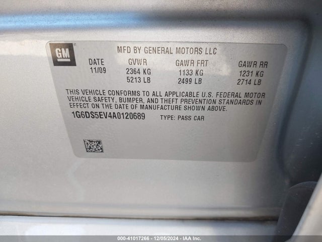 2010 CADILLAC CTS 1G6DS5EV4A0120689 Photo 8