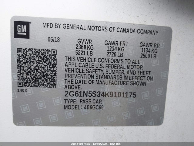 2019 CADILLAC XTS 2G61N5S34K9101175 Photo 8