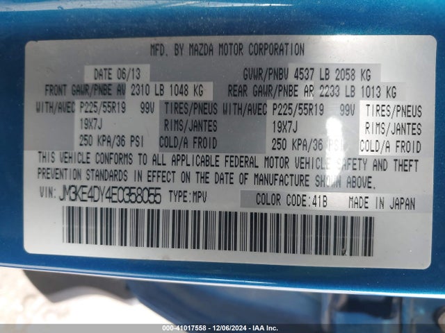 Mazda Cx-5 Grand Touring 2014 JM3KE4DY4E0358055 Image 9