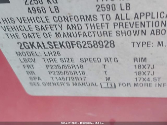 2GKALSEK0F6258928 GMC Terrain Slt-1