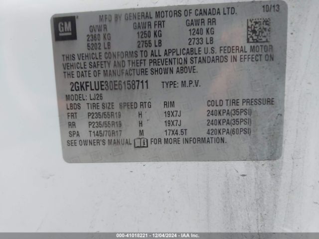 2GKFLUE30E6158711 GMC Terrain Denali