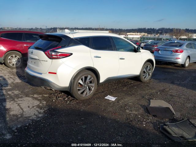 5N1AZ2MG1JN110889 Nissan Murano Platinum
