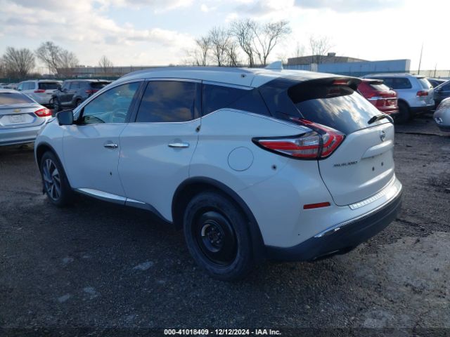 5N1AZ2MG1JN110889 Nissan Murano Platinum