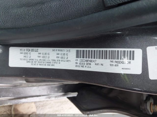 1C3CCCAB8FN681417 Chrysler 200 Limited